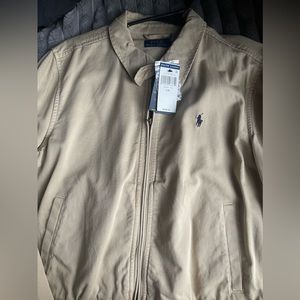 Tan polo jacket size large never been worn tag still on